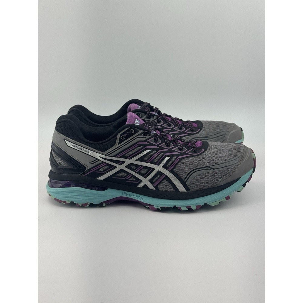 Asics GT-2000 5 Shoes Trail Running Aluminum/Orchid Colorway Women's size 11